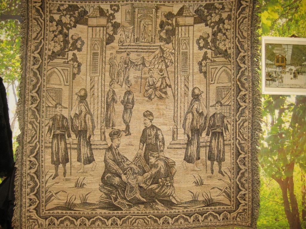 antiek wandkleed, Ophalen of Verzenden