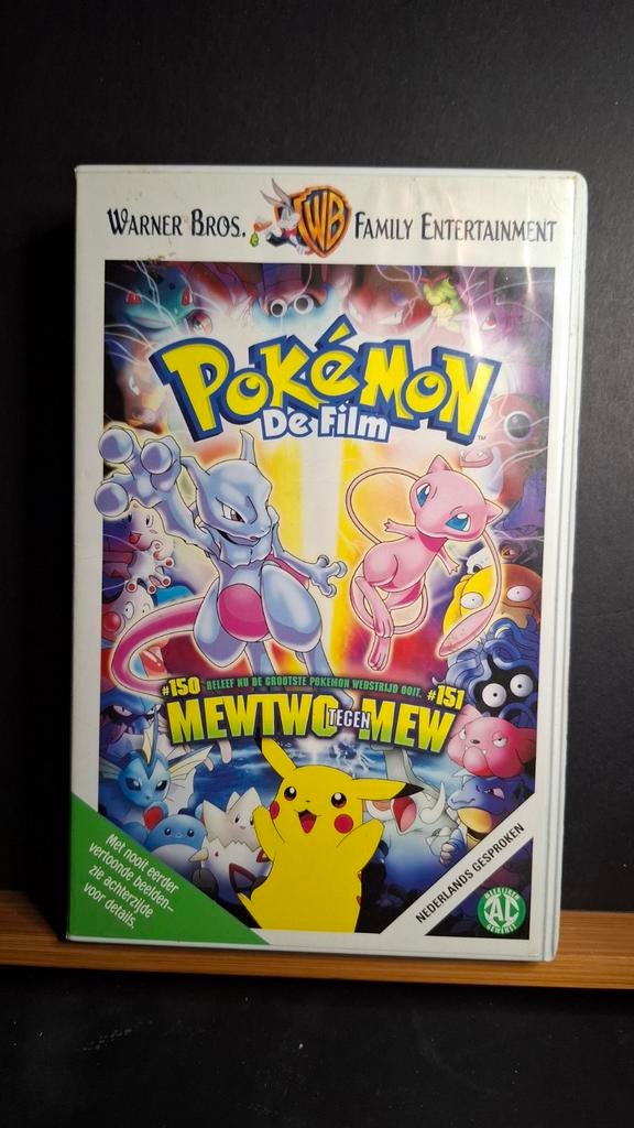 Pokémon De Film: Mewtwo tegen Mew (VHS), Cd's en Dvd's, VHS | Kinderen en Jeugd, Alle leeftijden, Ophalen of Verzenden, Gebruikt