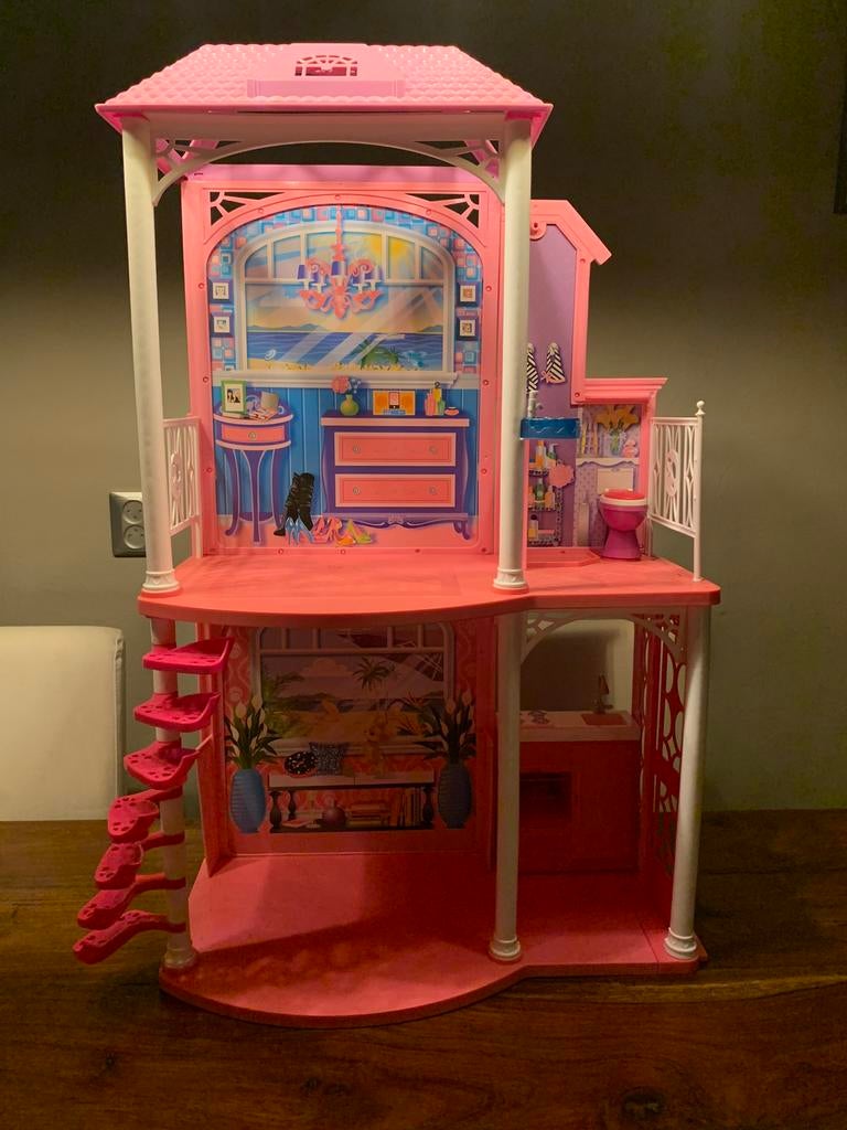 Mattel barbiehuis, Kinderen en Baby's, Speelgoed | Poppenhuizen, Ophalen of Verzenden, Gebruikt, Poppenhuis