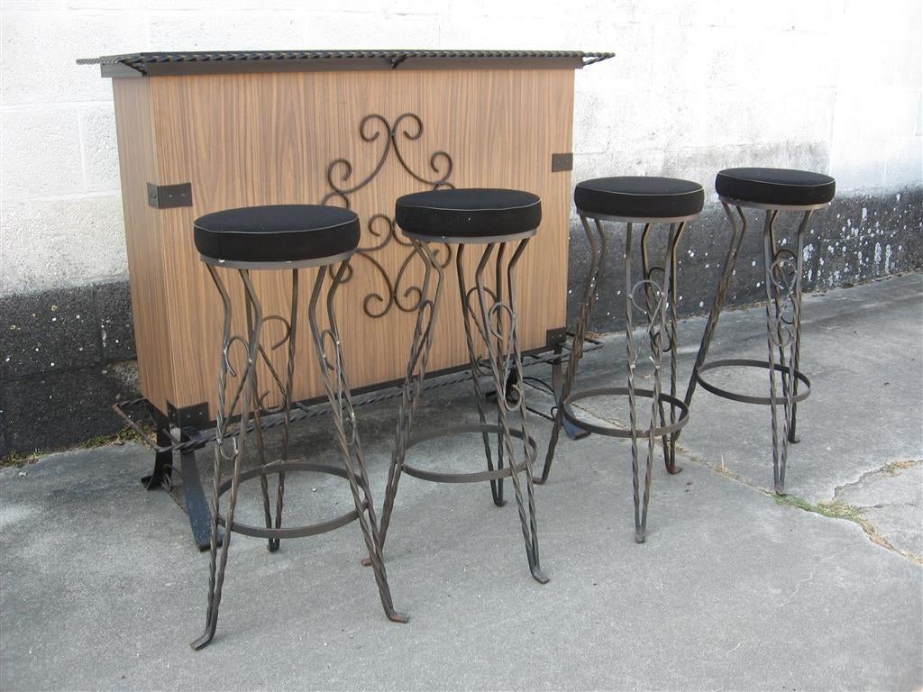 Cocktailbar '60s ( Retro/Vintage/Design ), Ophalen, Gebruikt, Inclusief barstoelen