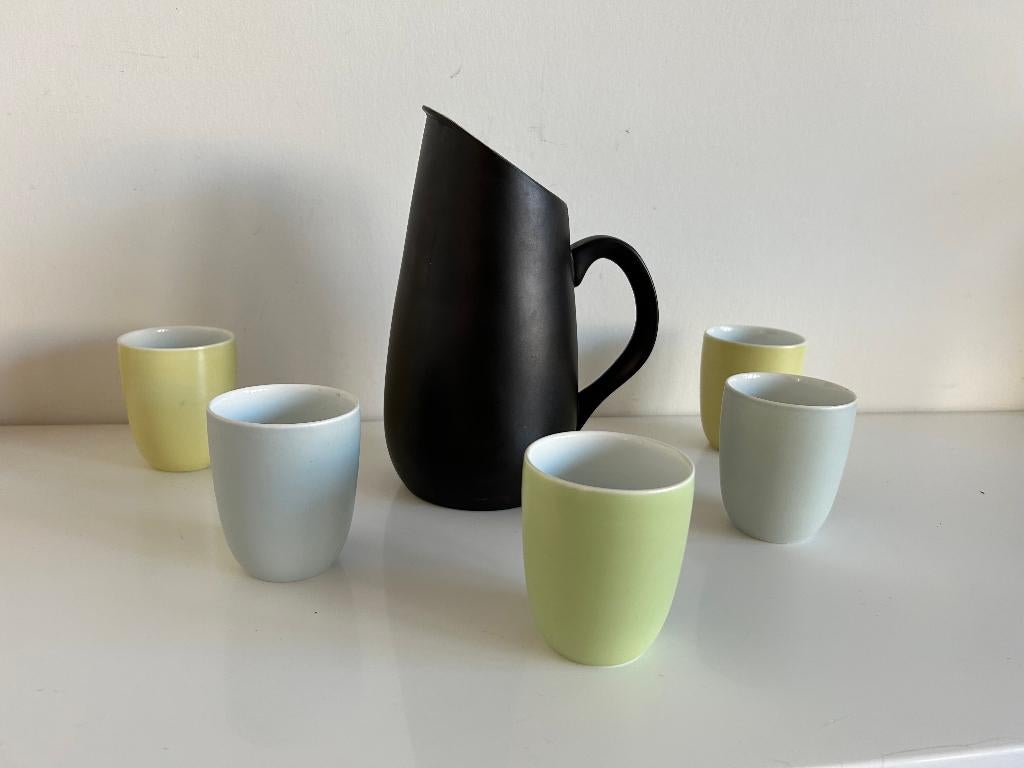 Goedewaagen Fiesta 'Kan met Beker, Antiek en Kunst, Antiek | Keramiek en Aardewerk, Ophalen