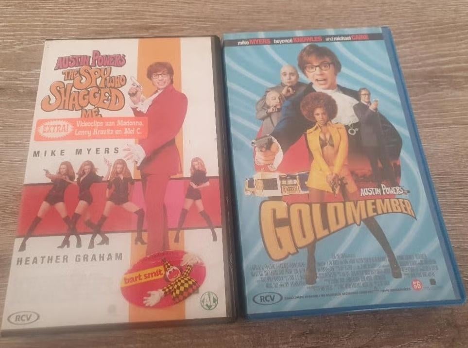 Austin Powers VHS videobanden, Cd's en Dvd's, VHS | Film, Alle leeftijden, Ophalen of Verzenden, Zo goed als nieuw, Komedie