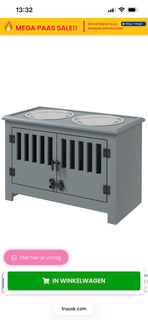 GEZOCHT verhoogde hondenvoer bak, Ophalen, Gebruikt