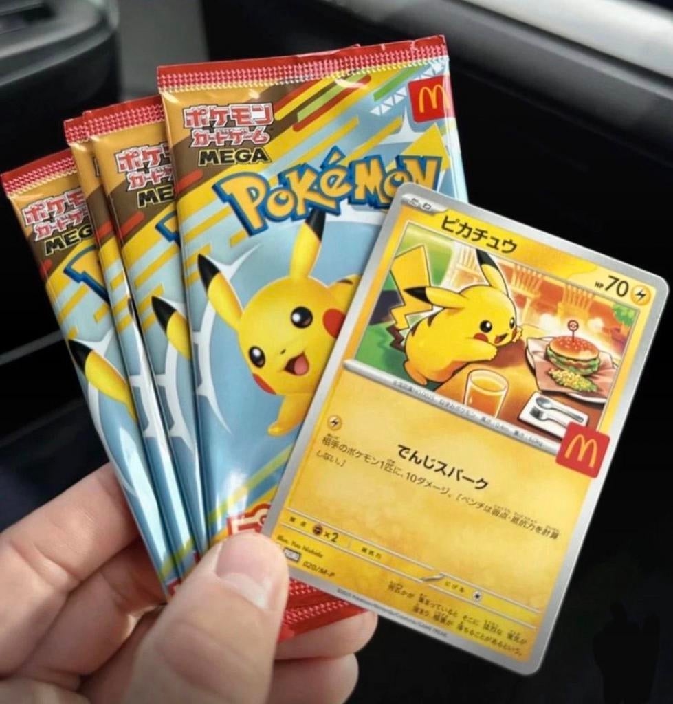 Sealed Pikachu 020 Burgerchu McDonald’s Japan Boosterpack, Ophalen of Verzenden, Gebruikt, Meerdere kaarten