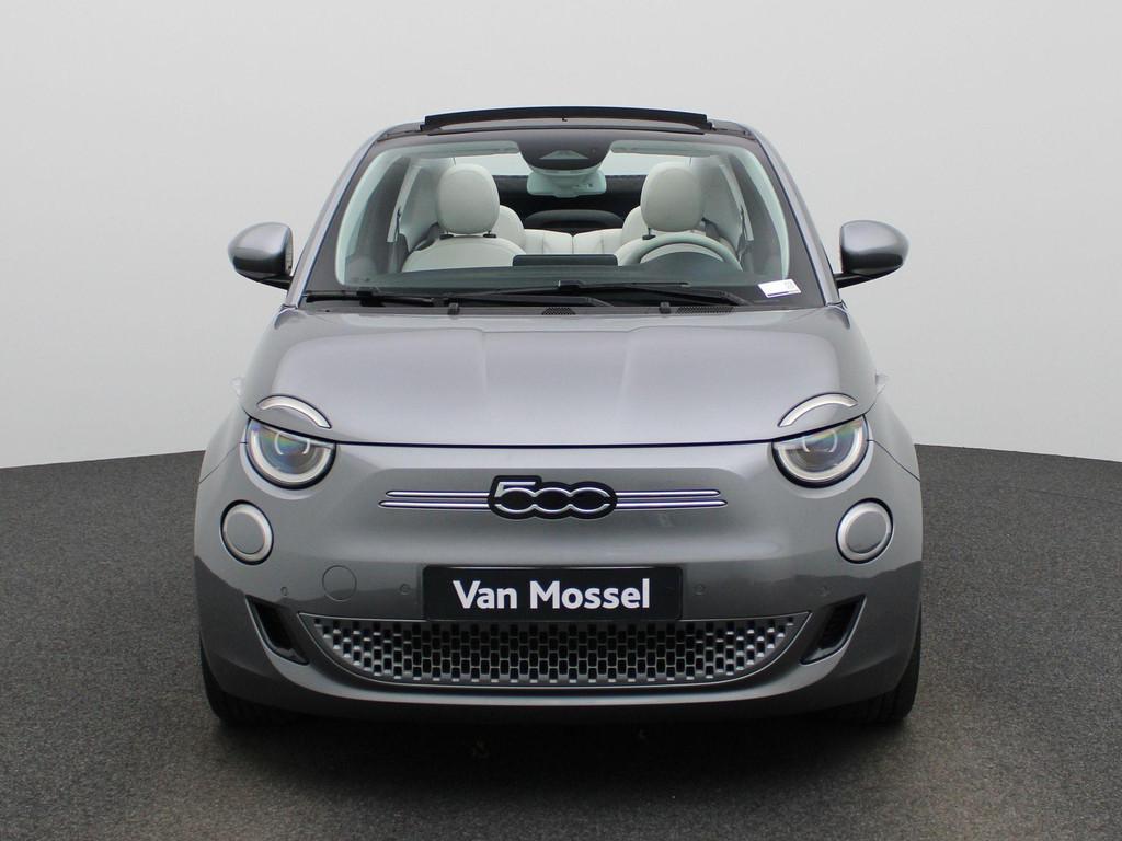 Fiat 500C 500e 42 kWh La Prima |BTW |AUTOMAAT |Electrische C, Stof, Gebruikt, 118 pk, Cabriolet