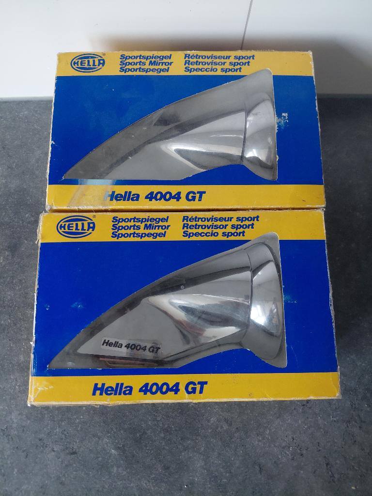 NOS Set Hella 4004 GT Sportspiegels Chroom Opel BMW VW, Auto-onderdelen, Ophalen of Verzenden, Nieuw, Mercedes-Benz