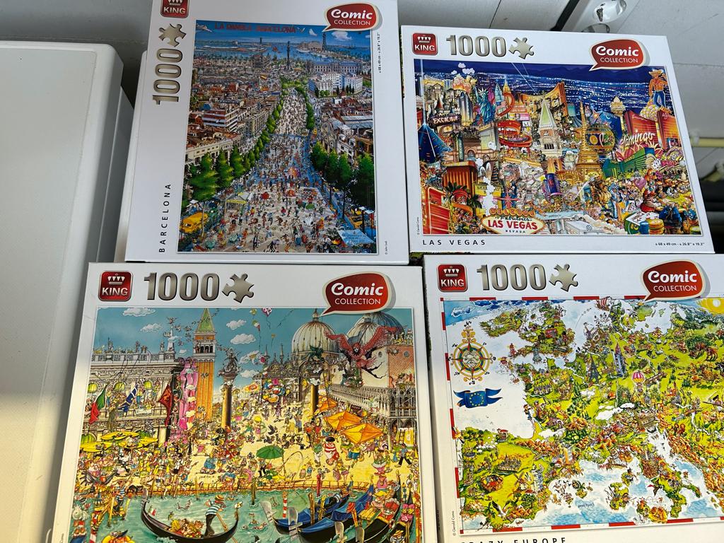 Puzzels, Ophalen, 500 t/m 1500 stukjes, Gebruikt, Legpuzzel