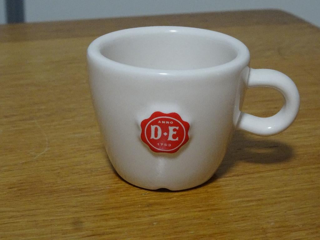 Mini Koffiekopje Van Douwe Egberts Van Aardewerk., Overige typen, Ophalen of Verzenden, Zo goed als nieuw, Overige stijlen