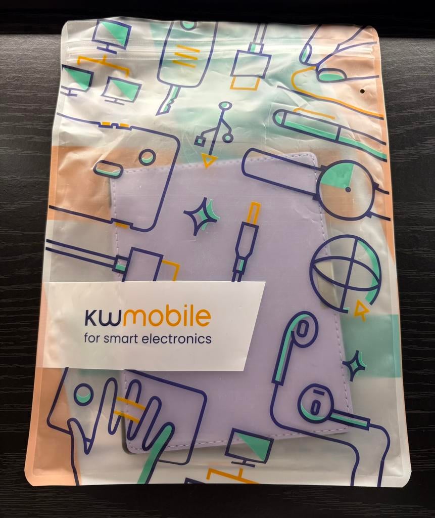 Leather Flip Case Lavendel Aura editie 1, Ophalen, Nieuw, Kwmobile