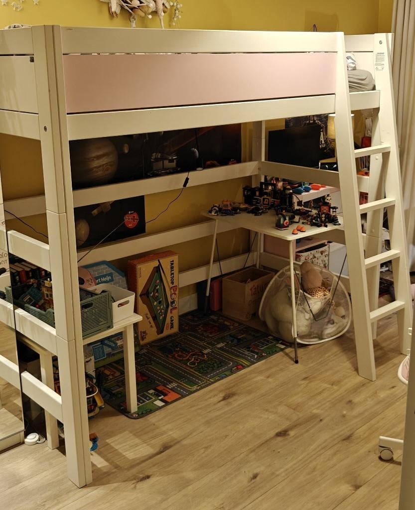 Lifetime hoogslaper wit, compleet, Kinderen en Baby's, Ophalen, Gebruikt, Hoogslaper