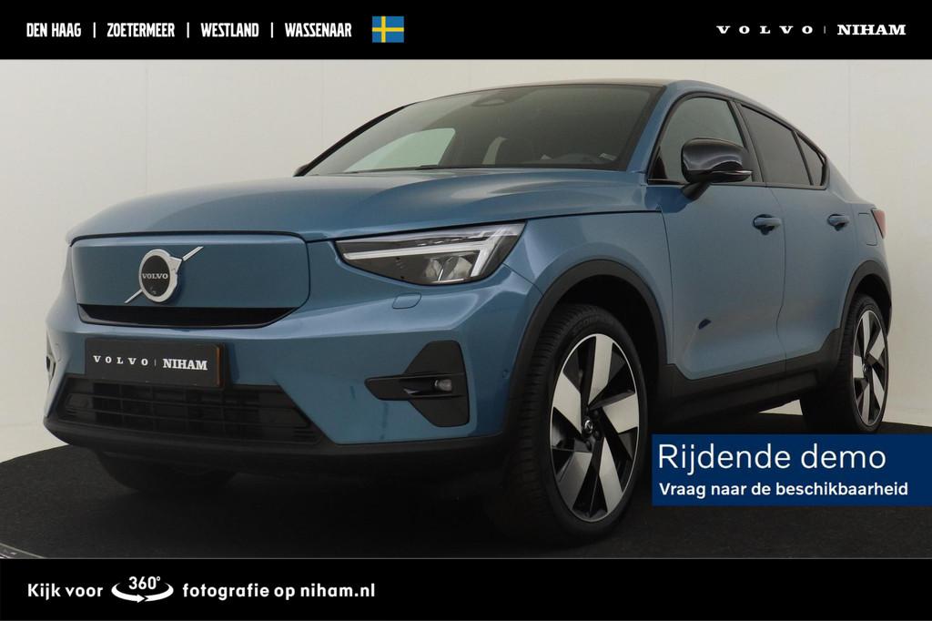 Volvo EC40 SINGLE MOTOR EXTENDED RANGE ULTRA 82 kWh -PANO.DA, Auto's, Volvo, Automaat, 12 maanden, 82 kWh, Blauw