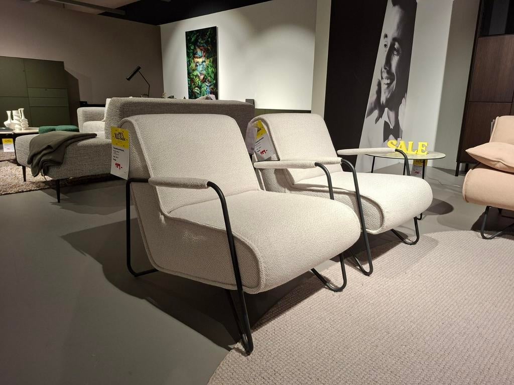 Showroommodel Enzo Luca Fauteuil Amalfi, Ophalen, Nieuw, Stof, 50 tot 75 cm