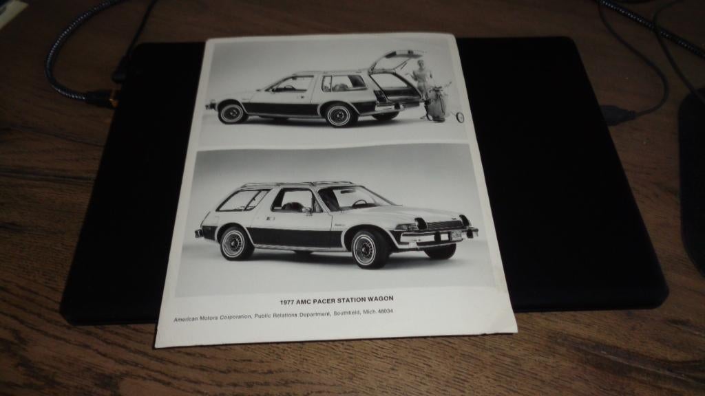 GROTE USA Persfoto AMC PACER STATION WAGON  1977, Verzenden, Gelezen, Overige merken