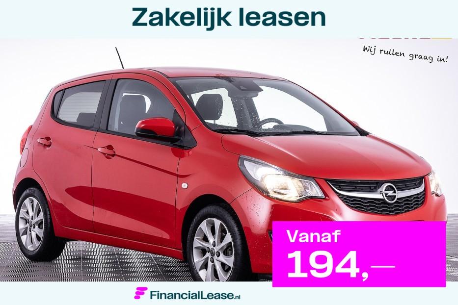 Opel KARL 1.0 ecoFLEX Innovation | ECC | Half LEDER | VELGEN, Voorwielaandrijving, Gebruikt, Leder en Stof, Origineel Nederlands
