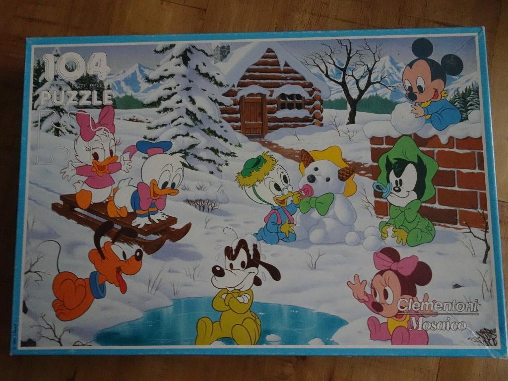 Vintage Puzzels Donald Duck, Mickey Mouse, Verzamelen, Disney, Ophalen of Verzenden, Donald Duck, Gebruikt, Beeldje of Figuurtje