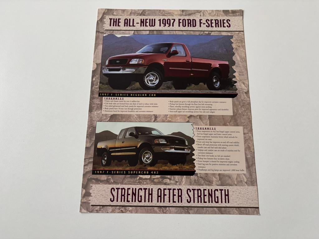 Folder Ford F-series (F150) 1997, Ophalen of Verzenden, Zo goed als nieuw, Ford