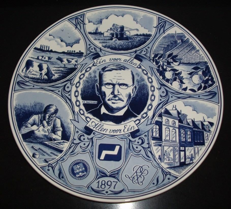 delfts wandborden Ger Gubbels,de 4 jaargetijden, Boch Freres, Ophalen of Verzenden