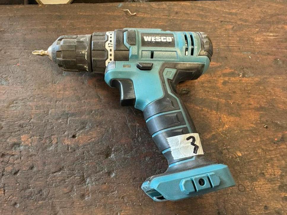 Wesco Accuboormachine WS2529 - Zonder accu en lader, Ophalen of Verzenden, Gebruikt, Boor- en Schroefmachine, Variabele snelheid