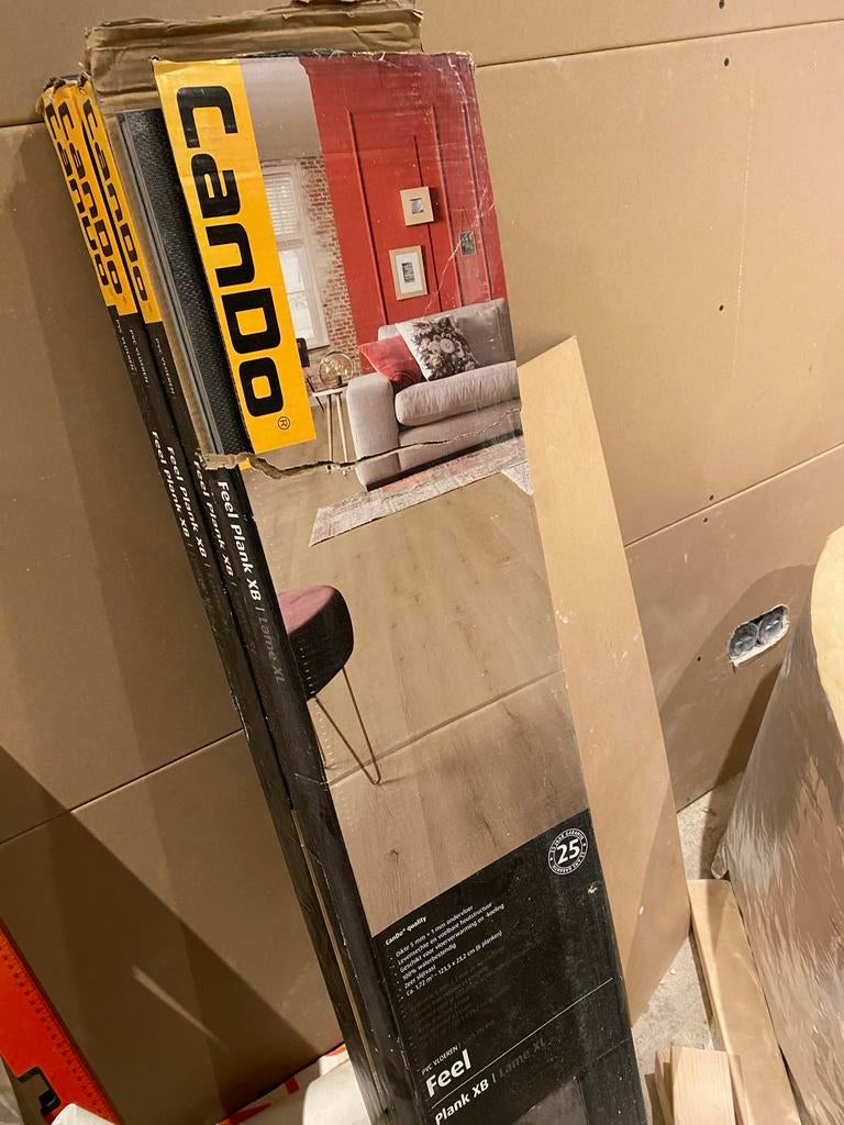 CanDo Feel Plank XB PVC Vloerdelen - Nieuw in doos - 5m2, Ophalen, Kunststof, 50 tot 150 cm, Overige typen