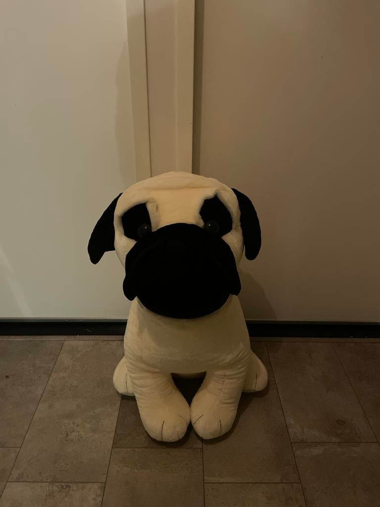 Grote, superlichte knuffelhond met piepschuimvulling, Ophalen, Zo goed als nieuw, Hond