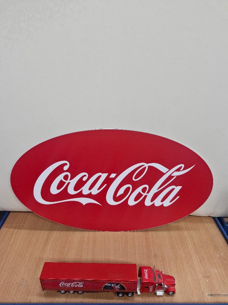 Coca cola, Ophalen of Verzenden, Gebruikt, Reclamebord
