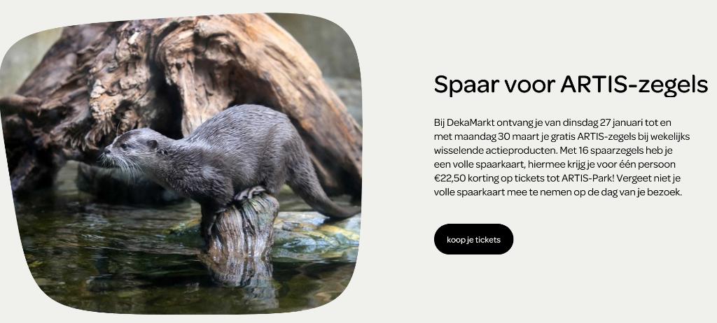 * Gezocht - Dekamarkt Artis zegels *, Verzamelen, Supermarktacties, Dekamarkt, Ophalen of Verzenden