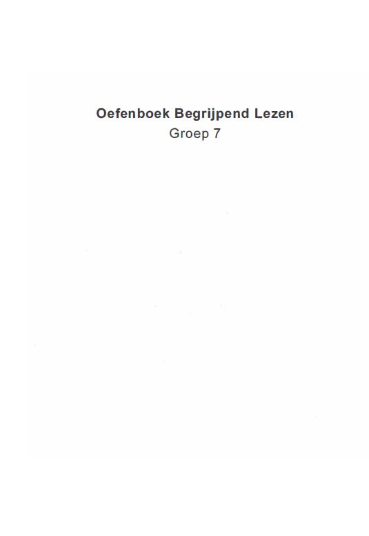 Oefenboek begrijpend lezen (groep 7), Boeken, Ophalen, Zo goed als nieuw, Overige niveaus, Nederlands