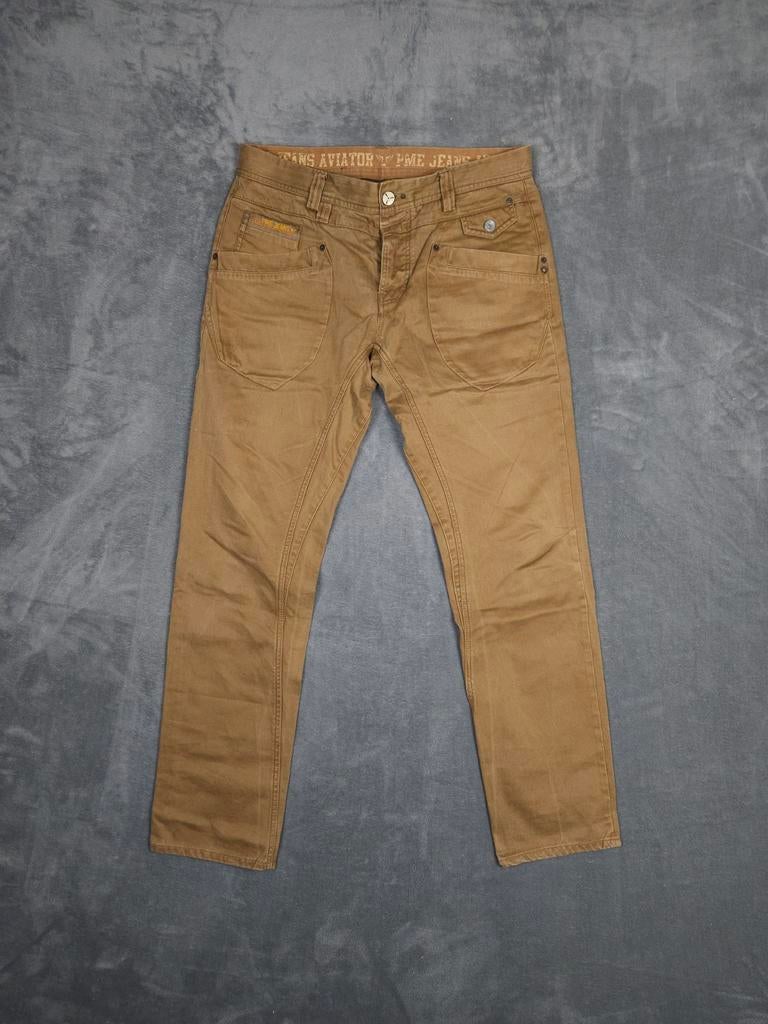 Pme Legend Broek Aviator W34 L34 Bruin Jeans Straight, Overige kleuren, ., Ophalen of Verzenden, Zo goed als nieuw