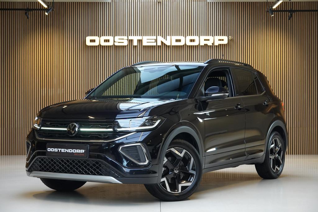 Volkswagen T-Cross 1.5TSI/150pk DSG R-Line|2025|Trekhaak|Nav, Zwart, 4 cilinders, 150 pk, Adaptive Cruise Control