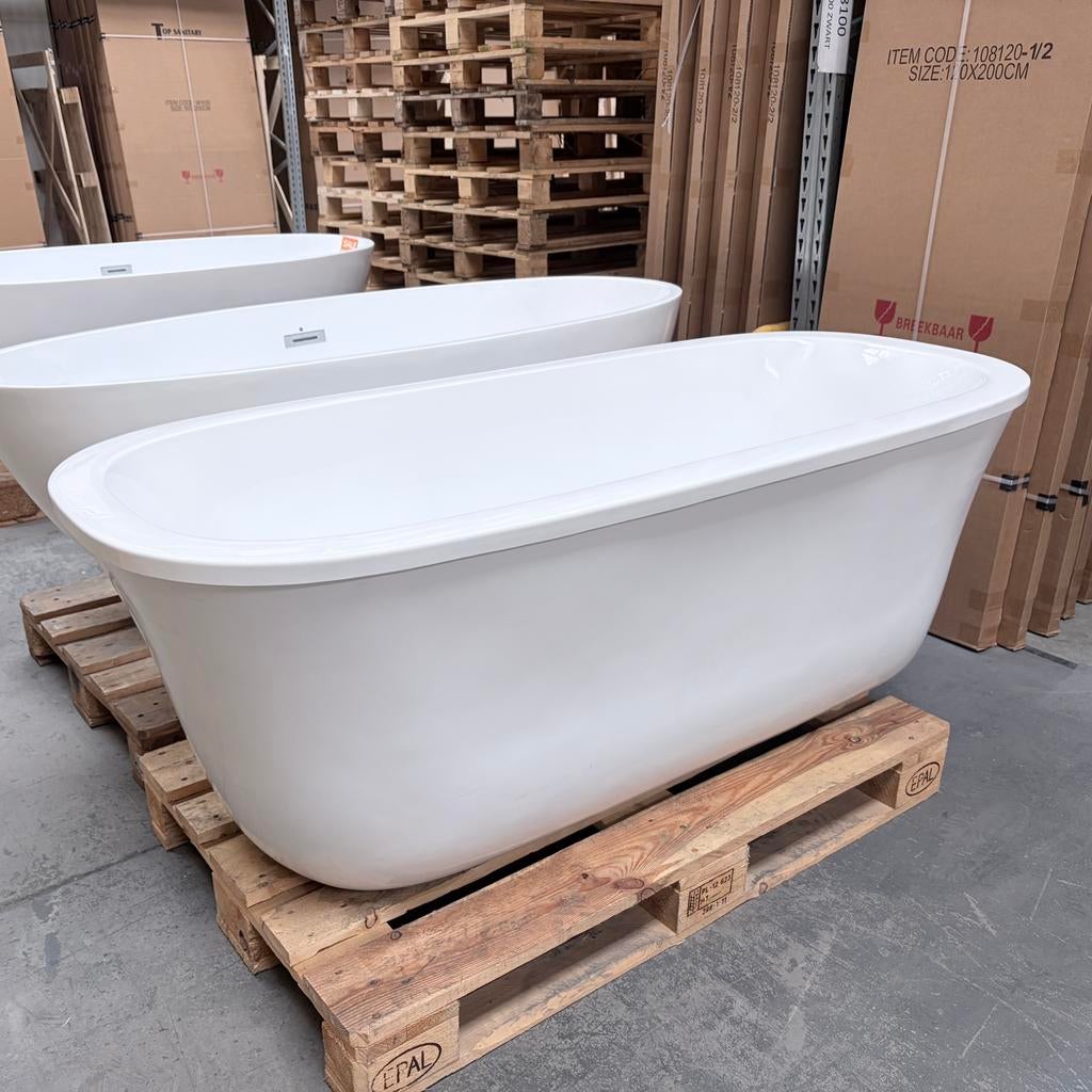 Vrijstaand Ligbad 170cm Acryl – Nieuw Design 170/75/60 nr278, Ophalen of Verzenden, Nieuw