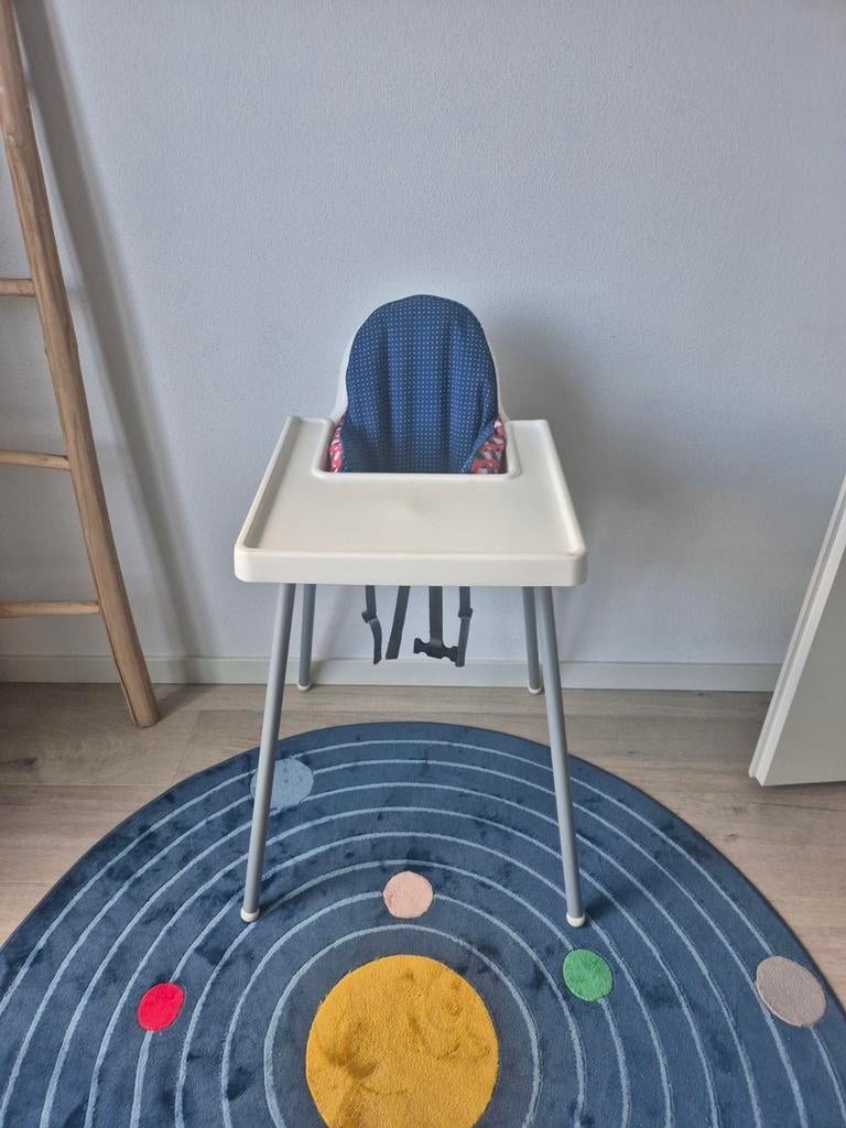 Ikea Antilop kinderstoel met blad en kussen, Ophalen, Gebruikt, Stoel(en)