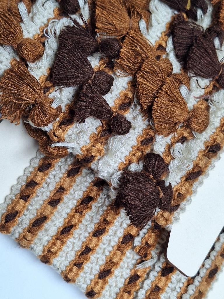 2 haspels vintage galon en kwasten sierband., Hobby en Vrije tijd, Naaien en Fournituren, Ophalen of Verzenden, Nieuw, Lint, Band of Elastiek