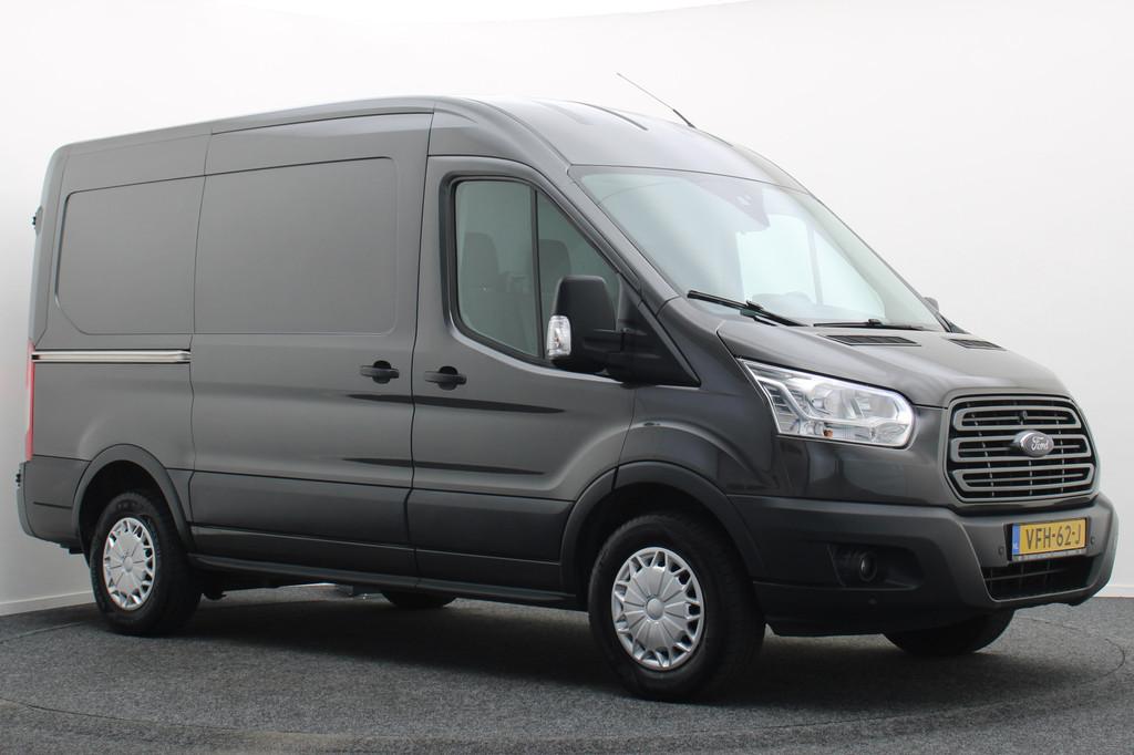 Ford Transit 350 2.2 TDCI L2H2 Ambiente 3-zits, Airco, Verwa, Stof, Gebruikt, Zwart, 4 cilinders