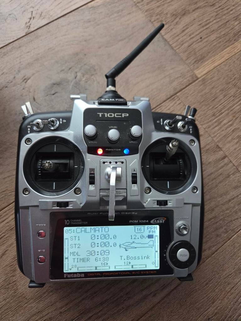 Futaba T10CP Zender met Assan, FrSky, OrangeRX modules model, Ophalen of Verzenden, Gebruikt