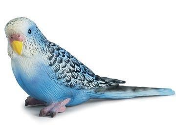 Schleich 14409 parkiet blauw, dierfiguur, Ophalen of Verzenden, Zo goed als nieuw, Vogel, Beeldje of Figuurtje