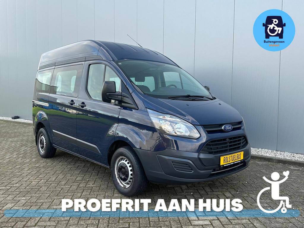 Ford Transit Custom 2.0 Rolstoelbus Rolstoelzitplaats Rolsto, Voorwielaandrijving, 12 maanden, Stof, Zwart