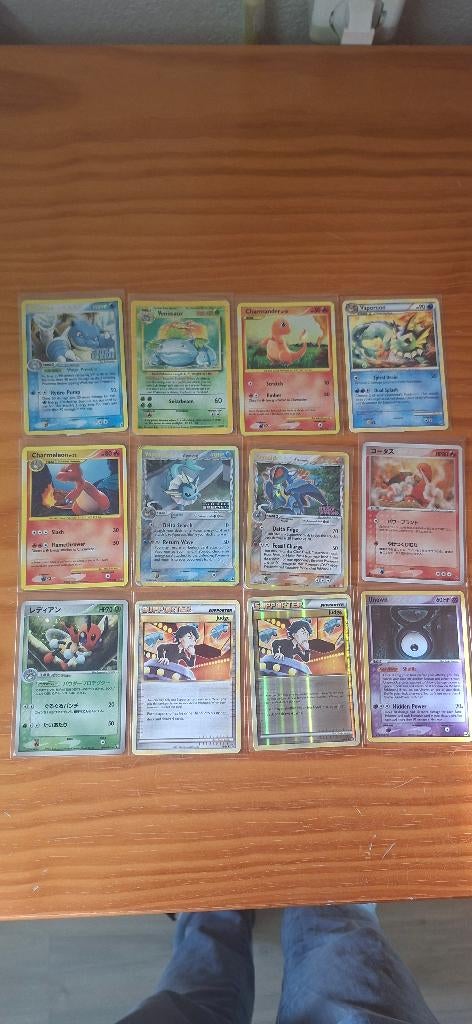 Oude Pokemon Kaarten Tekoop!, Gebruikt, Foil, Meerdere kaarten, Ophalen of Verzenden