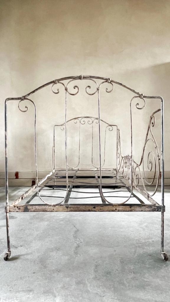 Frans smeedijzeren bed origineel ROOZES, Ophalen