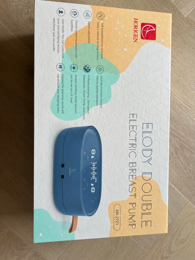 Horigen Elody Dubbele Elektrische Borstkolf, Ophalen of Verzenden, Gebruikt, Borstkolf