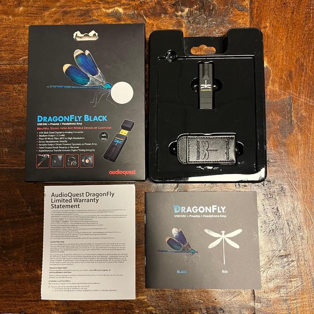 Audioquest Dragonfly black usb dac/koptelefoonamp (opruiming, Audioquest, -, -, Nieuw