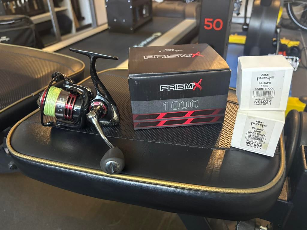 Fox Rage Prism X 1000 plus 2 extra spoelen, Watersport en Boten, Ophalen of Verzenden, Zo goed als nieuw, Molen