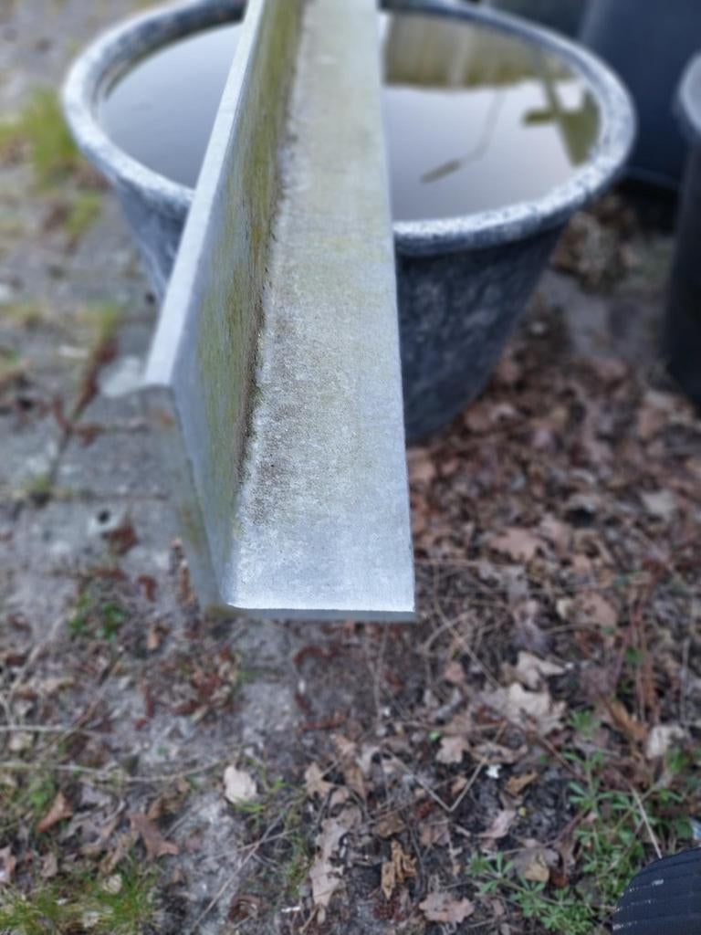 Gegalvaniseerde Hoeklijn 150x100x10 - 1.2 meter, Doe-het-zelf en Verbouw, Metalen, Ophalen, Gebruikt, IJzer