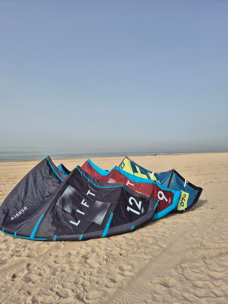 Airush V2 Lift 9 en 12m 2022 | Ocean Rodeo Crave 7m 2020, Geen board, Ophalen of Verzenden, Gebruikt, 12 m²