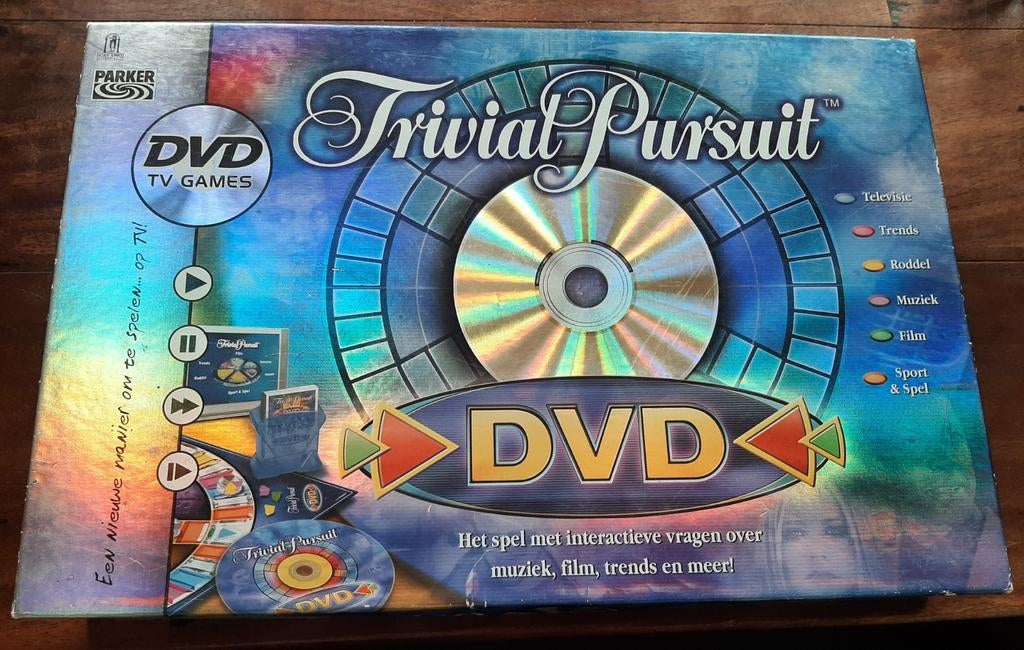 Nette Trivial Pursuit DVD, Hobby en Vrije tijd, Gezelschapsspellen | Bordspellen, Ophalen of Verzenden, Zo goed als nieuw
