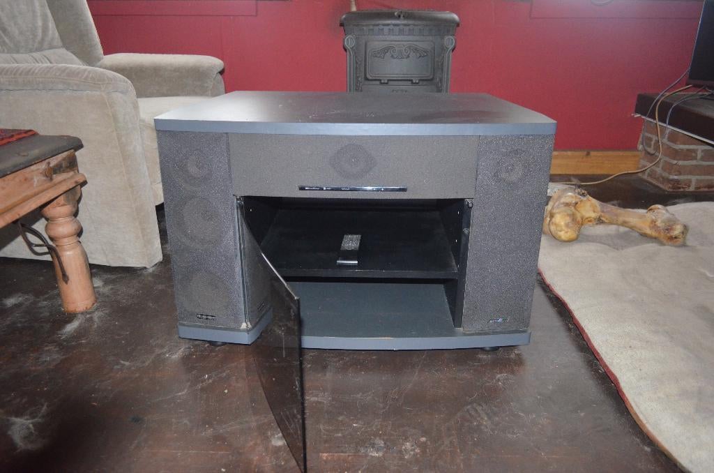 tv meubel met versterker, Audio, Tv en Foto, Versterkers en Receivers, Ophalen, Gebruikt, Stereo, Overige merken