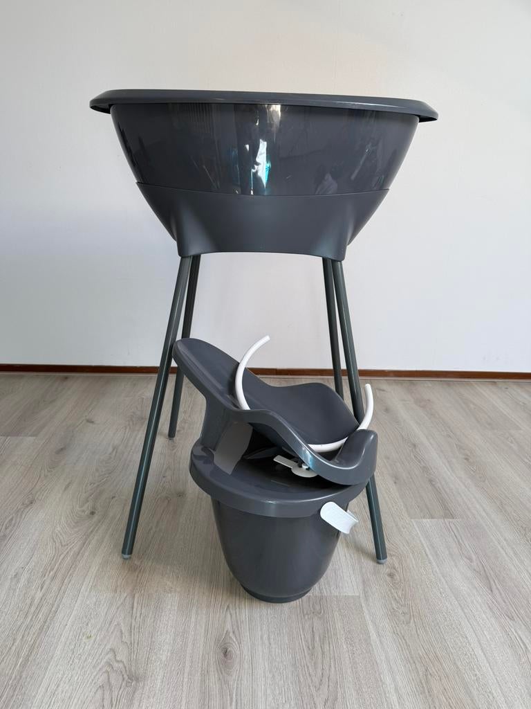 Luma badset incl badinleg/luieremmer/afvoerslang donkergrijs, Kinderen en Baby's, Badjes en Verzorging, Ophalen, Zo goed als nieuw