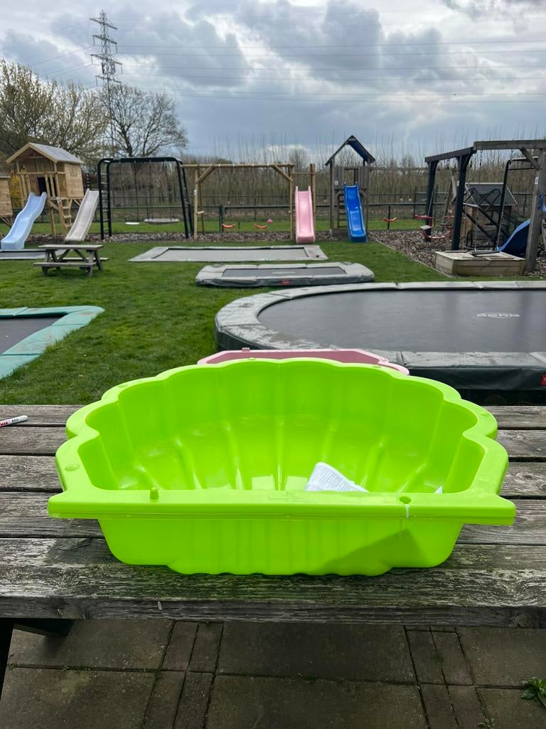 Zandbak schelp appel groen, Kinderen en Baby's, Speelgoed | Buiten | Zandbakken, Ophalen of Verzenden, Nieuw