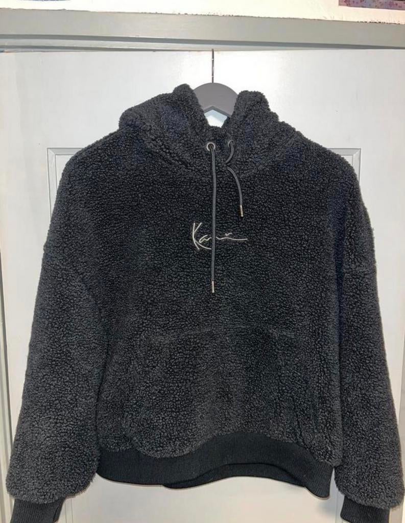 Karl Kani Teddy Hoodie, Kleding | Dames, Truien en Vesten, Ophalen of Verzenden, Zo goed als nieuw, Maat 36 (S), Grijs