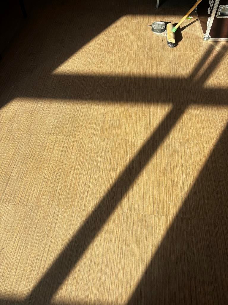 Loose Lay PVC vloer in goede staat 80m2, Gebruikt, Bruin, Ophalen of Verzenden, 25 tot 50 m²