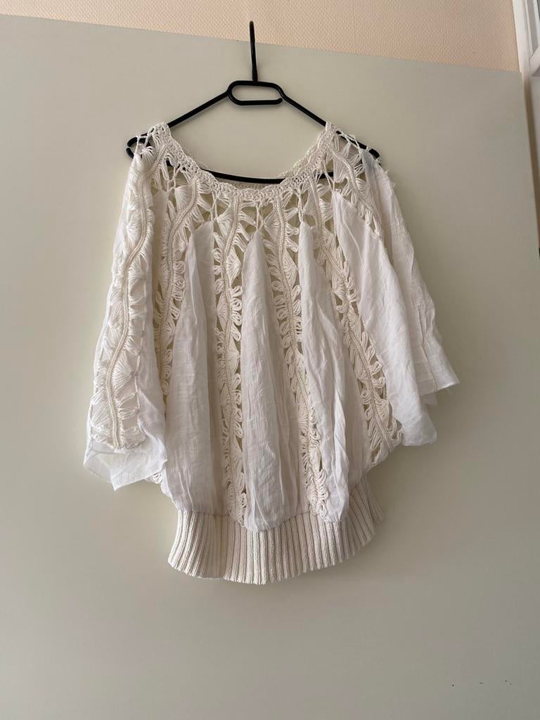 Bohemian tuniek, Kleding | Dames, Ophalen of Verzenden, Zo goed als nieuw, Wit